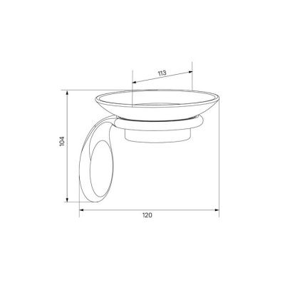 Мыльница, керамика, сплав металлов, Oldie, бронза, IDDIS, OLDBRC0i42