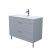Тумба с умывальником, напольная, 100 см, светло-серый, Oxford, IDDIS, OXF10L1i95K