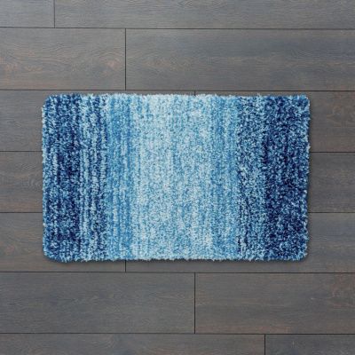 Коврик для ванной комнаты синего цвета, 50*80 см, микрофибра, B01M580i12, IDDIS