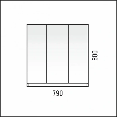 Зеркало-шкаф СЭНДИ 80, COROZO
