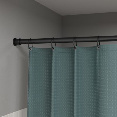 Карниз для ванной комнаты, 110-200 см, черный матовый, Elegante, IDDIS, RSB0120i14