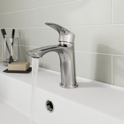 Смеситель для умывальника, глянцевый хром, Rora, Milardo, RORSB00M01