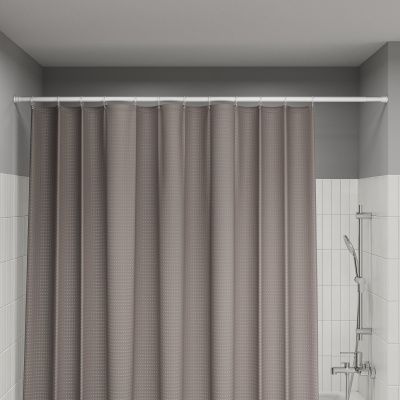 Карниз для ванной комнаты, 110-200 см, белый, IDDIS, SRW0120i14