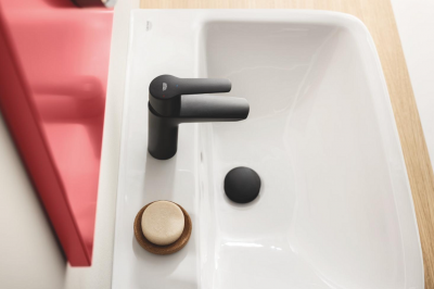 Смеситель однорычажный для раковины с нажимным донным клапаном Grohe QuickFix Start, S-Size (235512432)