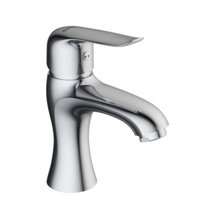 Смеситель для раковины не только будет выполнять свои первоочередные функции  но и быть предметом декора в вашей ванной комнате. Смеситель представлен в трех цветах: хром  бронза и золото. Решение  которое подойдет для любого интерьера. Плавные  округлые 