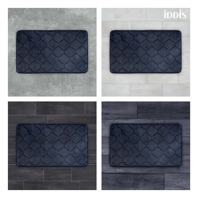 Коврик для ванной комнаты синего цвета, 50*80 см, полиэстер с запоминающей пеной, IDDIS, B20P580i12