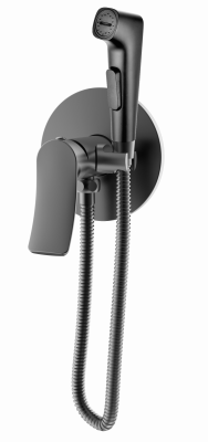 Встраиваемый смеситель с гигиеническим душем, Linea Gun Grey, CETUS, CSLG113553QP