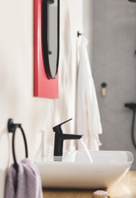 Смеситель однорычажный для раковины с нажимным донным клапаном Grohe QuickFix Start, S-Size (235512432)