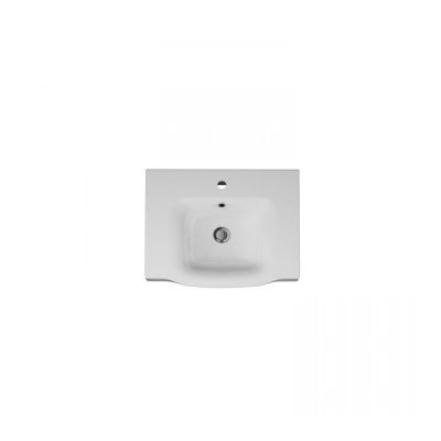 M80WCC0652WG Like, Раковина мебельная, керамическая, 65 см, встроенная, цвет: белый, глянец