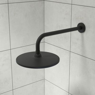 Душевая насадка верхняя круглая, черная, Optima Home, IDDIS, OPH22BRi64