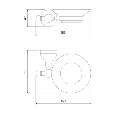Мыльница, матовое стекло, сплав металлов, Retro, IDDIS, RETSSG0i42