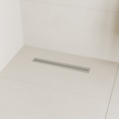 Лоток душевой, сифон 360, комбинированный затвор, перфорированная решетка, 500мм, хром, IDDIS, 975B5SB20DZ