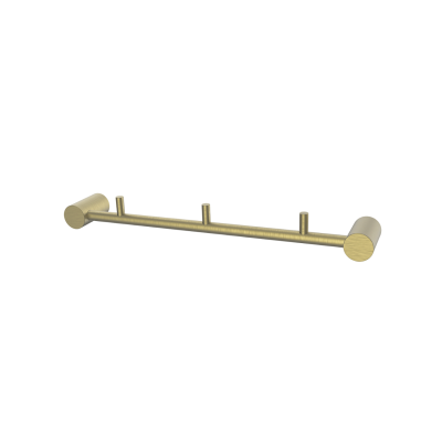 Планка на 3 крючка, нержавеющая сталь, Petite, золото матовое, IDDIS, PETG0S3i41