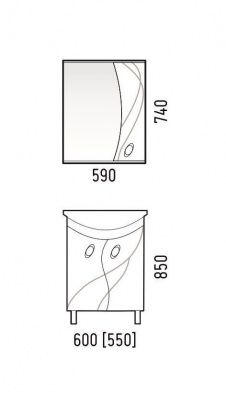 Тумба НАИНА 60, K407702, CETUS