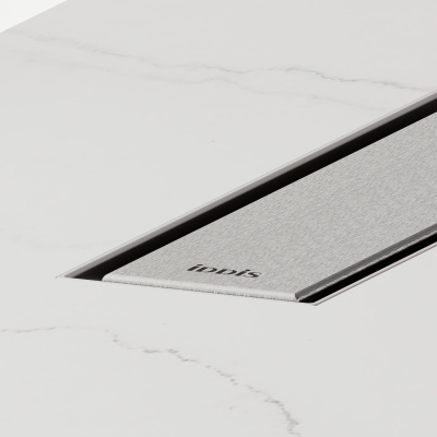 Лоток душевой, сифон 360, комбинированный затвор, двухсторонняя решетка, 700мм, хром, IDDIS, 975B7SB00DZ