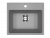 Мойка кухонная из искусственного камня CETUS С-490-003 серая