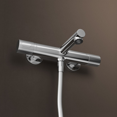 Смеситель для ванны с термостатом, глянцевый хром, Duna, IDDIS, DUNSB02i74WA