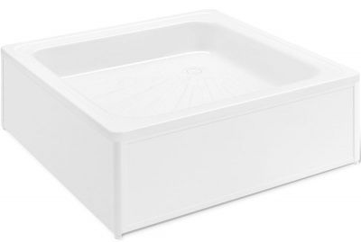 Поддон стальной душевой с каркасом и экраном Antika 900*900*150 мм