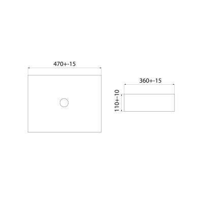 Белый глянцевый умывальник накладной, Slide, IDDIS, SLIWS02i27