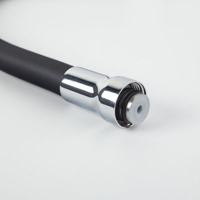 Излив для кухни, силикон, 500 мм, гибкий, черный, IDDIS, 995FB50B5SM