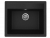 Мойка кухонная из искусственного камня, врезная CETUS С-565-004 черная