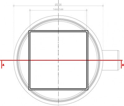 Душевой трап Pestan Confluo Standard Ceramic, 150*150мм, 13000085
