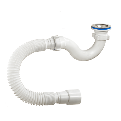 Сифон для душевого поддона "ОРИО" 1 1/2"х40, «S»-образный, с гибкой трубой 40-40/50,  А-42589