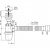 Сифон для умывальника "ОРИО" бутылочный, малый корпус с литым выпуском 1 1/4 х 40, с гибкой трубой 40-40/50 А-32089