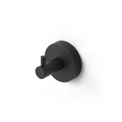 Крючок одинарный, черный матовый, сплав металлов, Sena, IDDIS, SENSB01i41