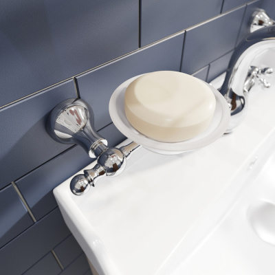 Мыльница, матовое стекло, сплав металлов, Retro, IDDIS, RETSSG0i42