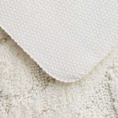 Коврик для ванной комнаты белого цвета, 50*80 см, микрофибра, B06M580i12, IDDIS