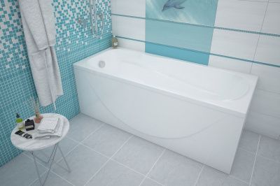 Ванна акриловая МЕТАКАМ ITALY 160*70 на ножках