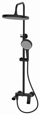 Смеситель для ванны с верхним душем, Linea Black, CETUS, CSLB253553BS-05-S2192