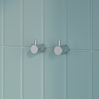 Комплект одинарных крючков, сплав металлов, Petite, хром матовый, IDDIS, PET2SS2i41