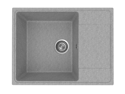 Мойка кухонная из искусственного камня, врезная CETUS С-650-003 серая