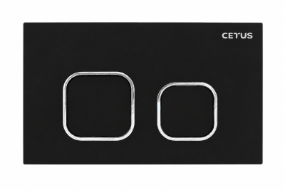 Клавиша смыва, 04 Black (черная), CETUS, 04BLCS