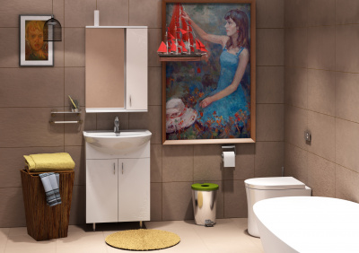 Зеркало-шкаф АССОЛЬ 55, K507458, CETUS