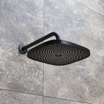 Душевая насадка верхняя квадратная, черная, SpaHome, IDDIS, SPA26BSi64