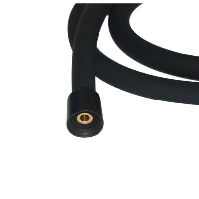 Шланг для душа, черный матовый, силиконовый, 1,5м, Optima Home, IDDIS, OPH15BLi19