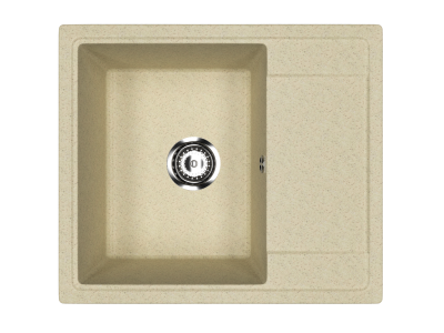 Мойка кухонная из искусственного камня, врезная CETUS С-575-002 бежевая