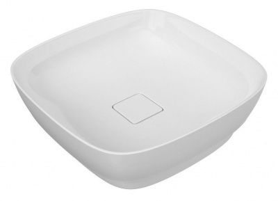 Раковина накладная, квадратная, на столешницу Kirovit МОККО 38