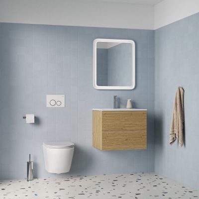 Унитаз подвесной безободковый, Blanco Q, IDDIS, BLQNDSEI25 с системой смыва "торнадо"