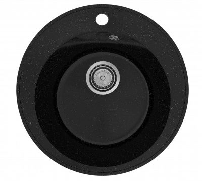 Мойка кухонная из искусственного камня, врезная CETUS С-475-004, черная