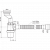 Сифон "ОРИО" для писсуара 1 1/4 х 40 с манжетами D40 мм/D46 мм, с гибкой трубой 40-40/50, P-31009 