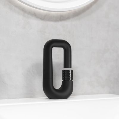 Смеситель для умывальника с управлением Push Control, черный матовый, Twist, IDDIS, TWIBLBTi01