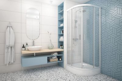 Душевая кабина Classic N  1/4 круга 800*800*1910 ( проз. стекло )