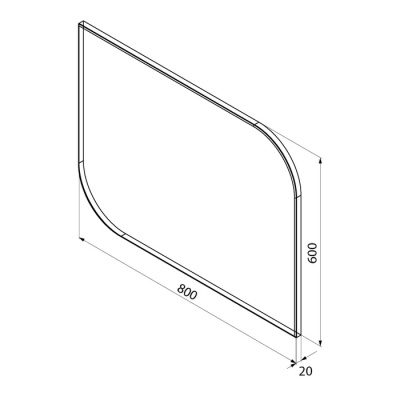 Зеркало Calipso 80, IDDIS, CAL8000i98