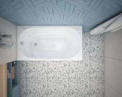 Ванна акриловая МЕТАКАМ Grace 130*70 на ножках