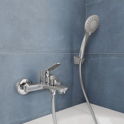 Смеситель для ванны, глянцевый хром, Enjoy, Milardo, ENJSB00M02