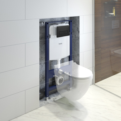 Комплект 2в1: инсталляция и черная клавиша смыва, Profix Light, IDDIS, PRL00MBi32K